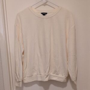 Creme Colored Crew Neck Sweater